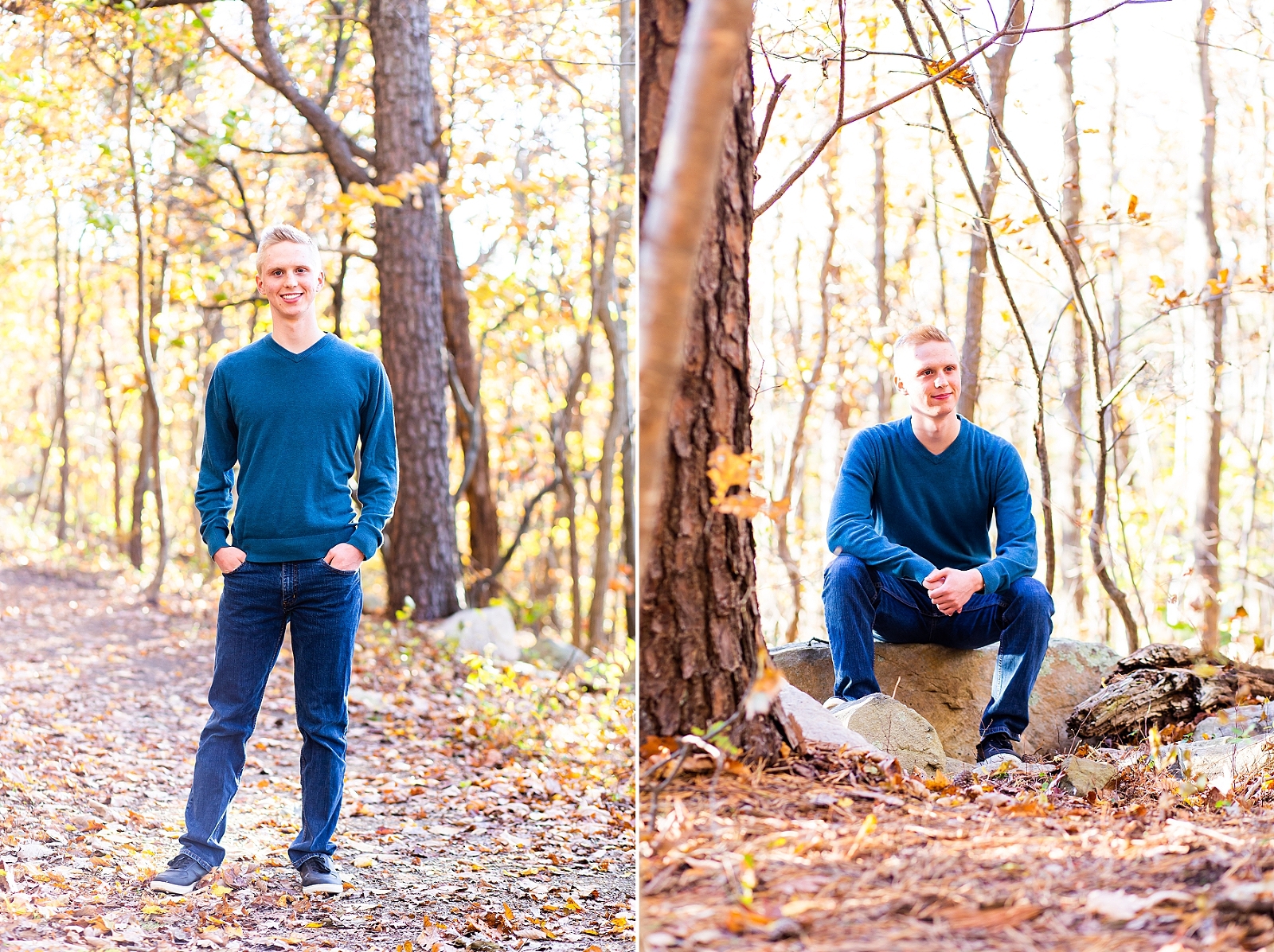 Check out this STUNNING fall senior session at Bears Den Overlook in Bluemont, Virginia! During the PEAK WEEK of fall foliage in Virginia. Senior, senior photos, natural, senior pics, fall photos, peak fall colors, Virginia senior. Photographed by Bethanie Vetter Photography LLC #SeniorPhotos #FallSenior #FallSeniorPhotos #SeniorPics #Senior2020